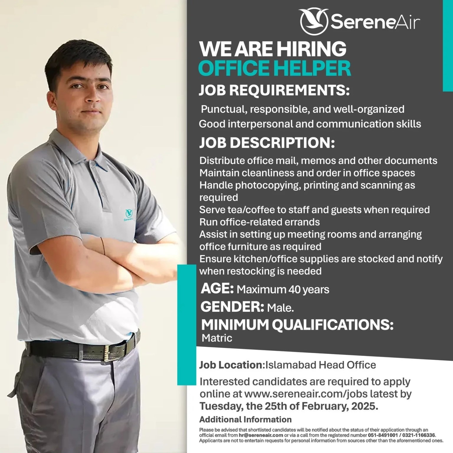 Serene Air Jobs Opportunities For 2025