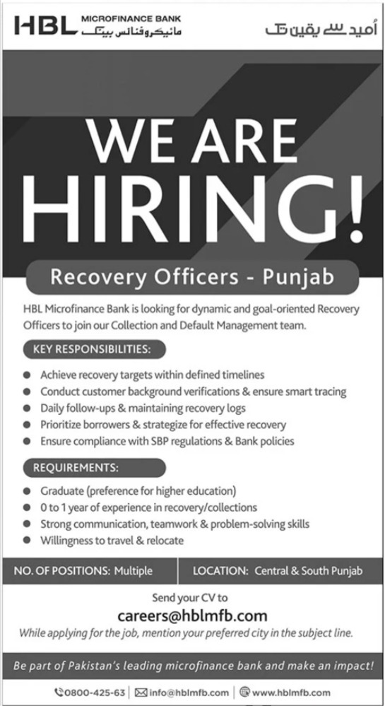 Habib Bank Limited Jobs Opportunities For 2025-Apply Now