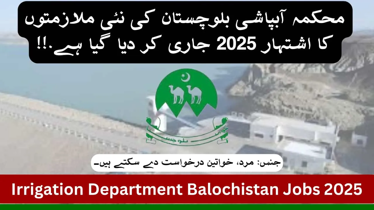 Irrigation Department PAT Feeder Canal Jobs In Balochistan-2025