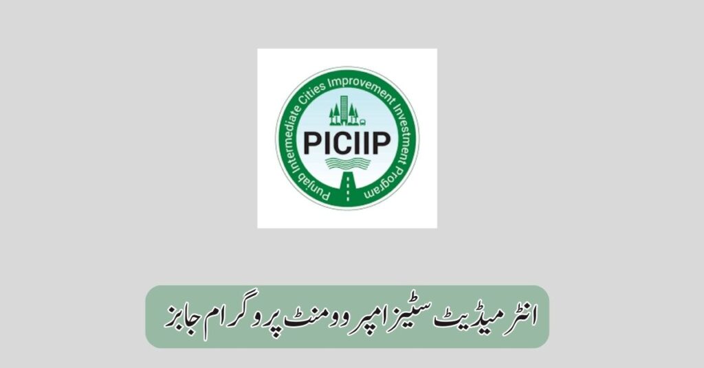 Intermediate Cities Improvement Program Job In Punjab-2025