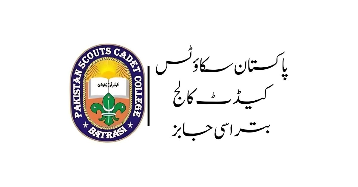 Pakistan Scouts Cadet College Jobs Kpk 2025